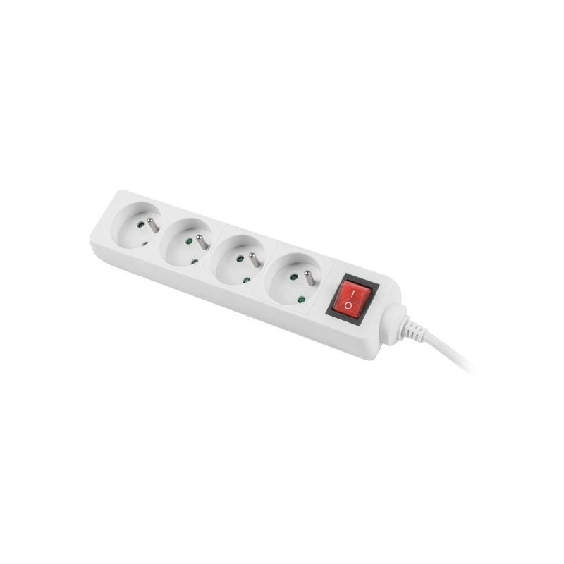 Meervoudig stopcontact Lanberg PS1-04E-0150-W 1,5 m 4 AC-stopcontacten binnen wit