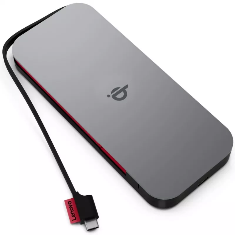 Lenovo 40ALLG1WWW Powerbank Lithium-Ion (Li-Ion) 10000 mAh draadloos laden zwart