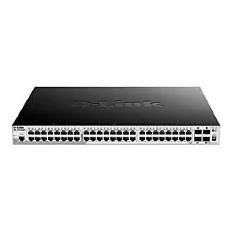 D-Link 52-poorts Gigabit Stackable POE Smart Managed Switch inclusief 4 x 10G SFP+