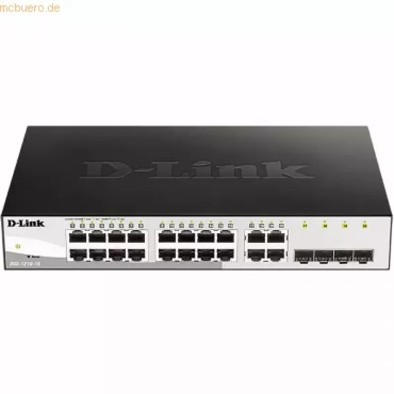D-Link DGS-1210-16 managed L2 Gigabit Ethernet (10/100/1000) zwart