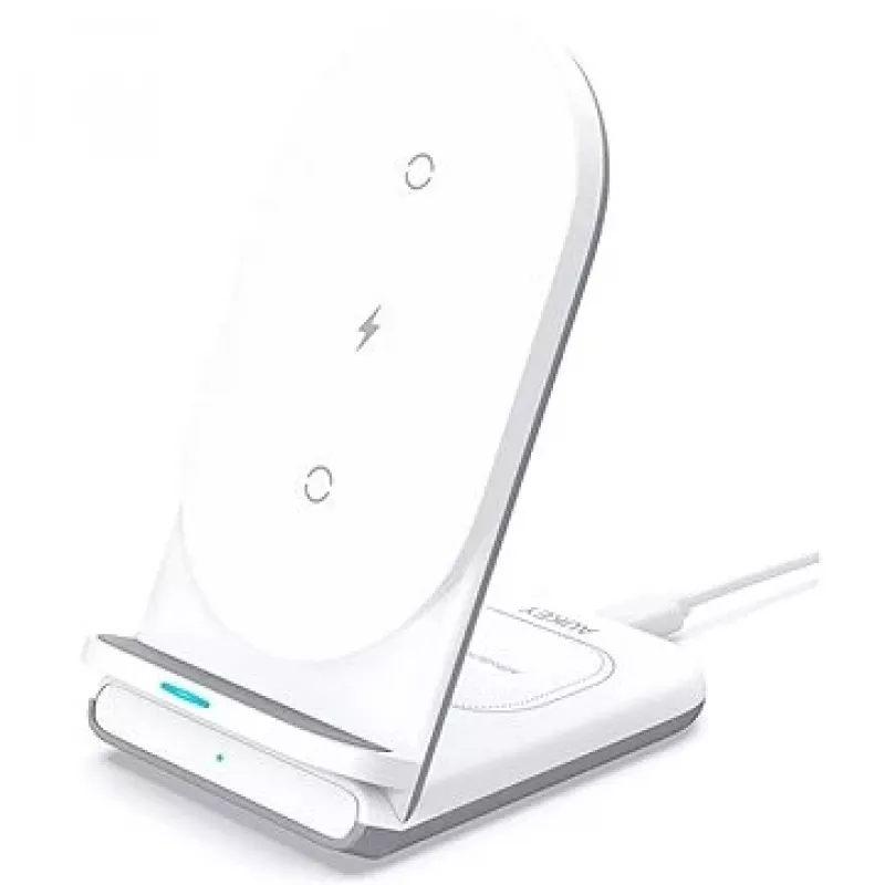 AUKEY LC-A2-WT oplader, binnen, USB, draadloos snelladen, wit