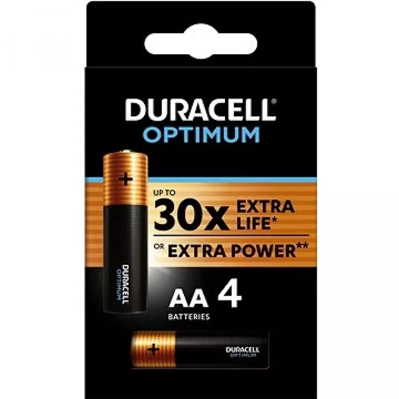 Duracell Optimum AA LR6 batterijen blister 4 stuks