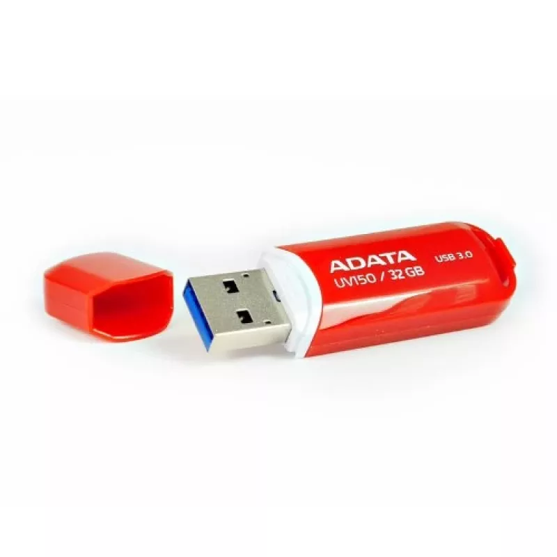 USB-flashdrive ADATA DashDrive UV150 32 GB, USB Type-A 3.2 Gen 1, rood, klepdesign