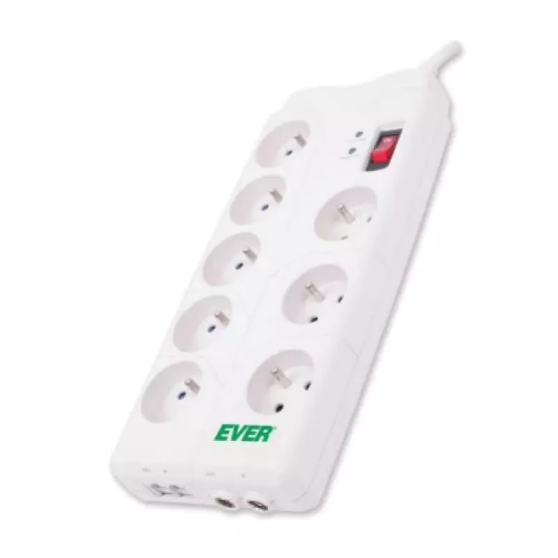 Overspanningsbeveiliging Home 2m 8 stopcontacten