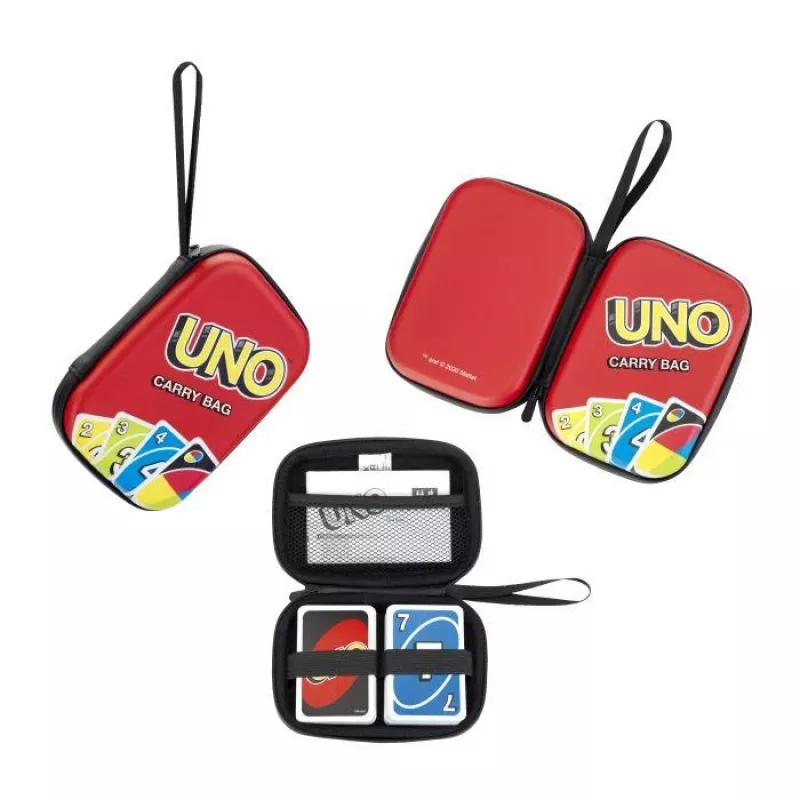 Theo Klein 5901 kaartdoosje voor Uno-kaarten, rood/zwart