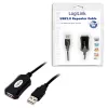 LogiLink USB 2.0 repeater-kabel - 5,0 m USB-kabel 5 m USB-A