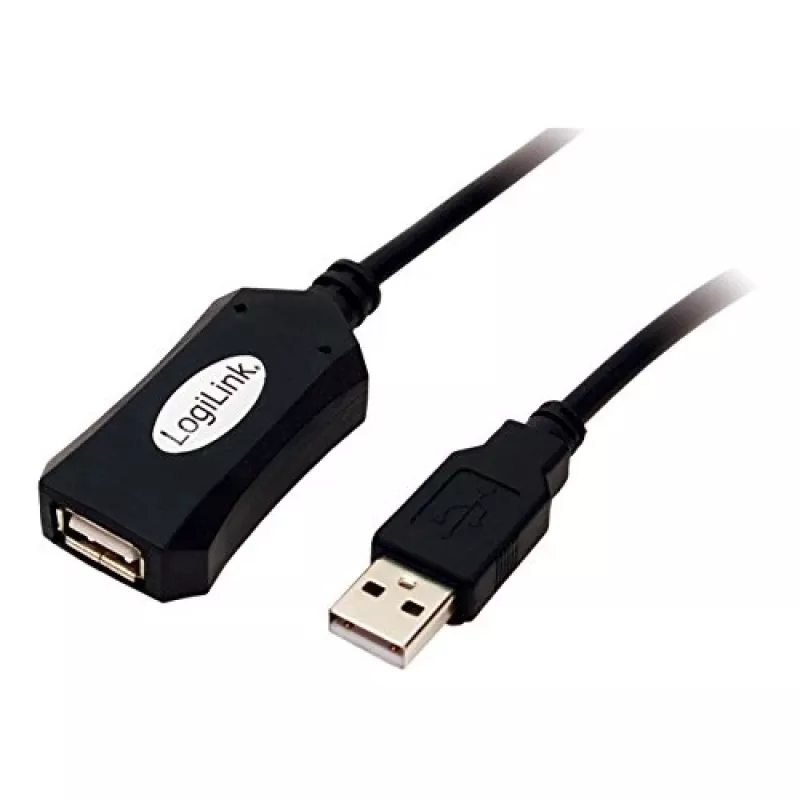 LogiLink USB 2.0 repeater-kabel - 5,0 m USB-kabel 5 m USB-A