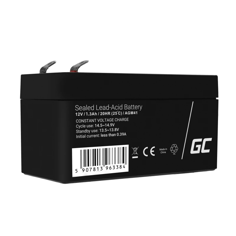 Batterij AGM VRLA 12V 1,3Ah onderhoudsvrij