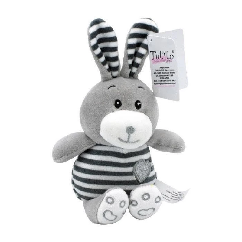 Knuffel TULILO Striped Cuddles haas 26 cm pluchen haasspeelgoed