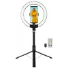LogiLink Smartphone-ringlamp met selfie-stick-statief, DM 20cm (AA0156)
