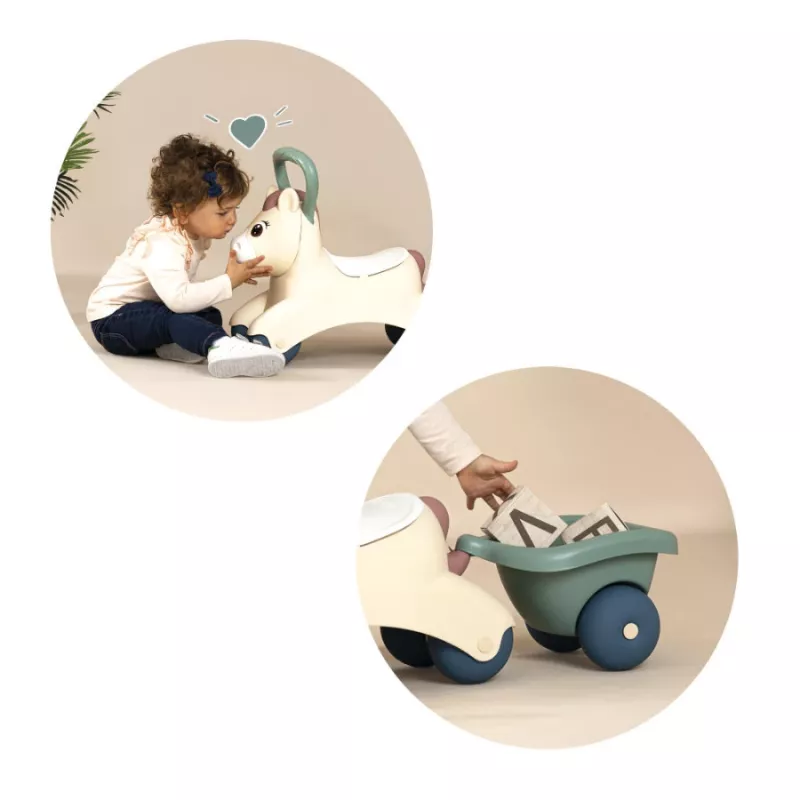 Little Smoby Baby Pony duw- en glijvoertuig