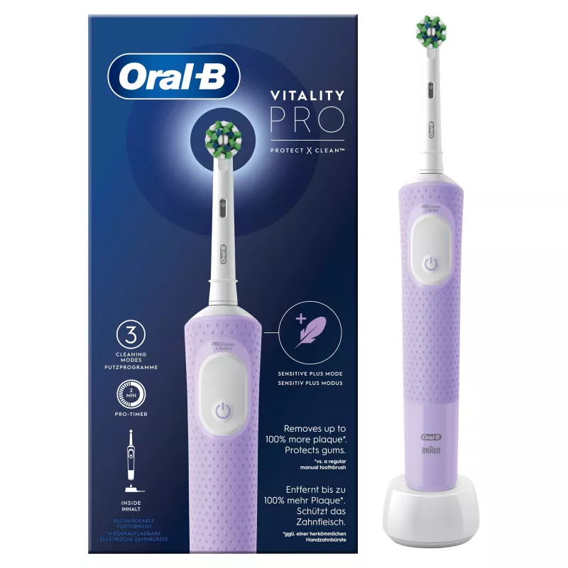 Oral-B Vitality Pro elektrische tandenborstel paars 1 borstel