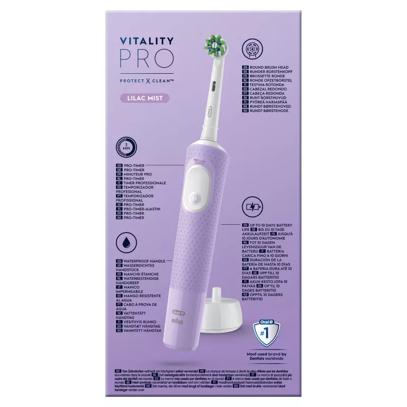 Oral-B Vitality Pro elektrische tandenborstel paars 1 borstel