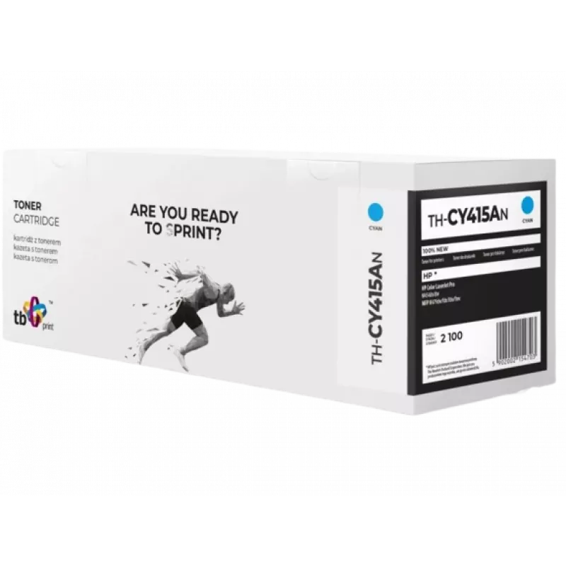 Toner voor HP Color LJ Pro W2031A TH-CY415AN 100% nieuw cyaan