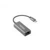 Natec Cricket NNC-1925 USB-C 3.1 Gen 1 naar RJ45 Ethernet-adapter, 1000 Mbit/s, kabel van 15 cm, aluminium, grijs