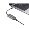 Natec Cricket NNC-1925 USB-C 3.1 Gen 1 naar RJ45 Ethernet-adapter, 1000 Mbit/s, kabel van 15 cm, aluminium, grijs