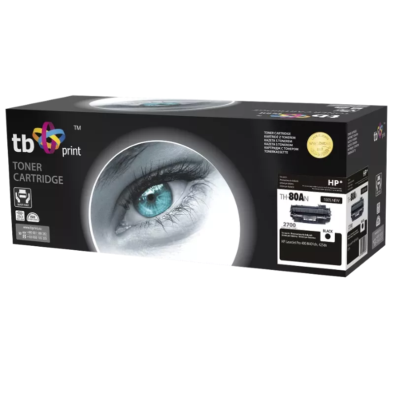 Toner TB compatibel met HP CF280A, Bk, 2 700 pagina's, 100% nieuw