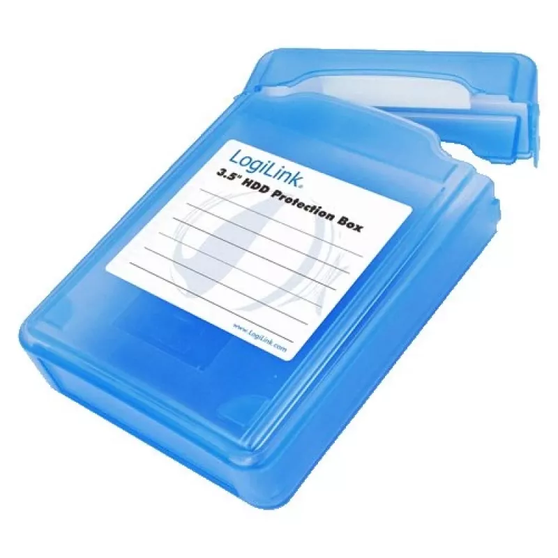 Logilink 3.5 HDD Protection Box voor 1 HDD - beschermbehuizing voor harde schijf - blauw (UA0133)
