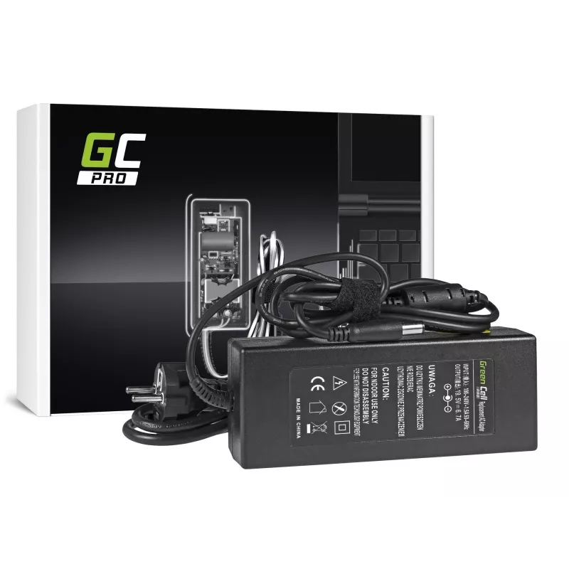 Voeding Green Cell AD35P 130 W AC/DC 19,5 V 6,7 A voor laptops, voor binnen, zwart
