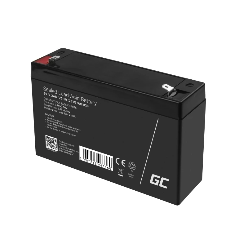 Green Cell AGM39 industriële accu 7200 mAh 6 V