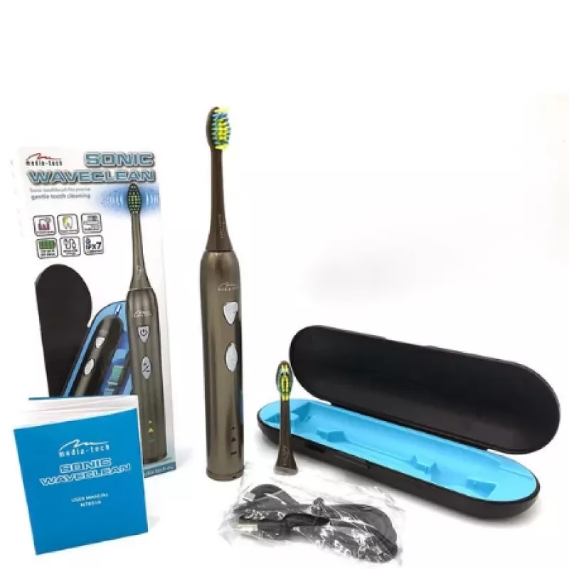 Tandenborstel Media-Tech SONIC WAVECLEAN volwassenen bruin