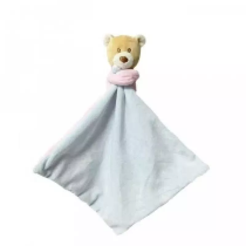 Knuffel TULILO teddybeer Milus 25 cm – pluche babyspeelgoed, roze en blauw