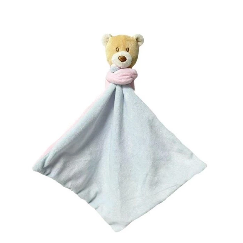Knuffel TULILO teddybeer Milus 25 cm – pluche babyspeelgoed, roze en blauw