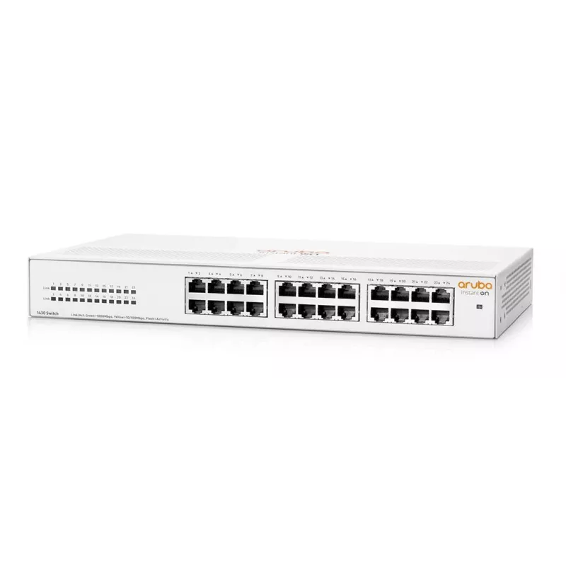 HPE Aruba Networking Aruba Instant On 1430 24G unmanaged L2 Gigabit Ethernet (10/100/1000) 1U wit