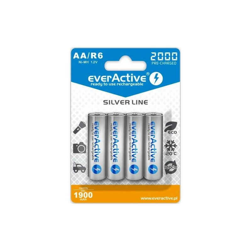 Everactive EVHRL6-2000 huishoudbatterij oplaadbare batterij AA nikkel-metaalhydride (NiMH)