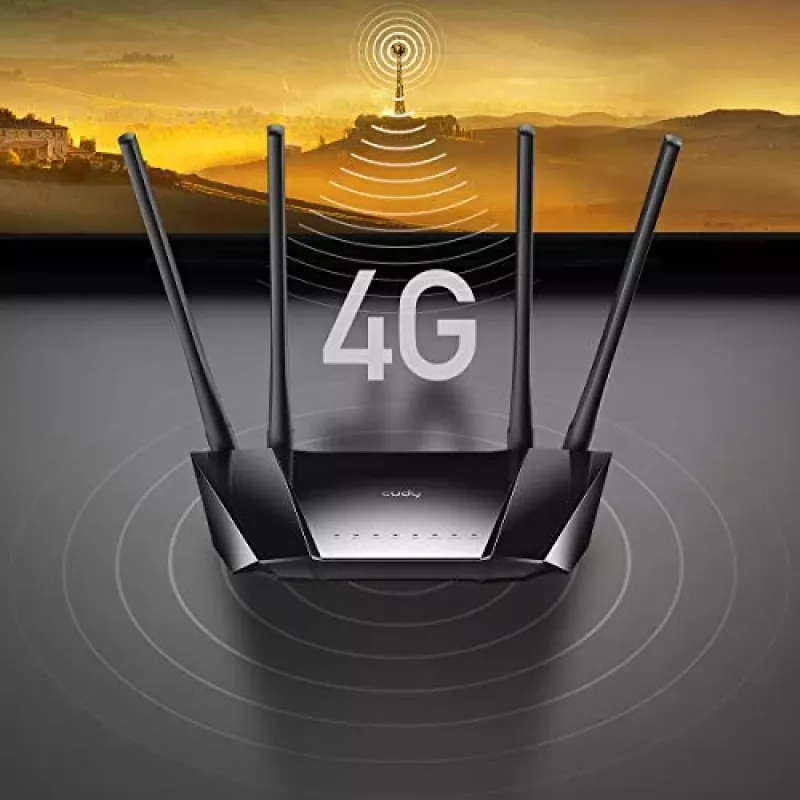 Cudy LT400 draadloze router Fast Ethernet singleband (2.4 GHz) 4G zwart