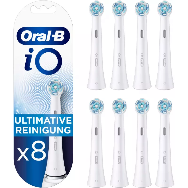 Opzetborstel Oral-B iO Ultimate Clean, verpakking met 8 vervangende koppen