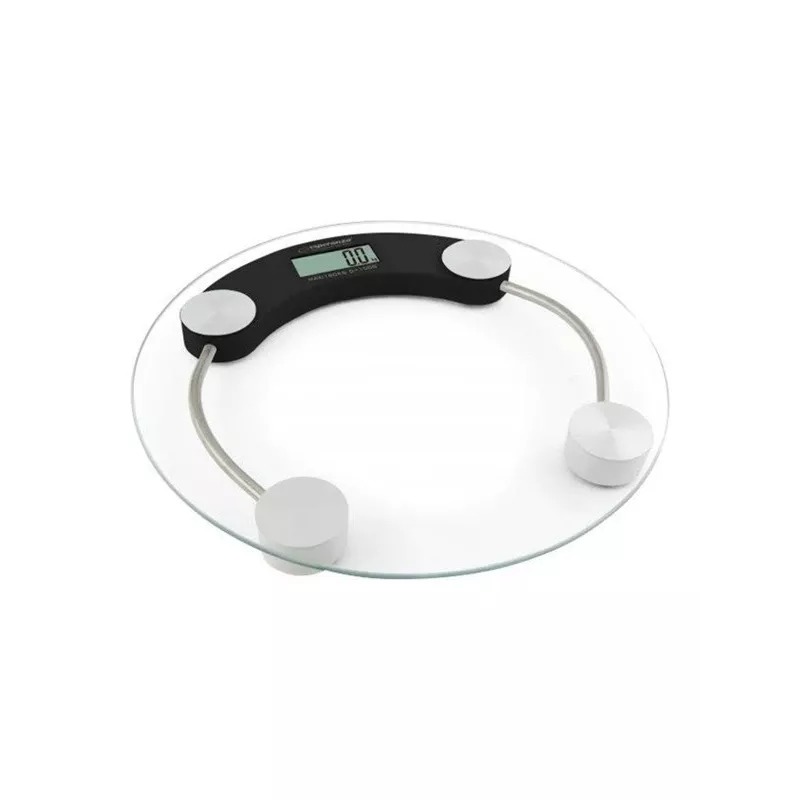 Esperanza EBS007K personenweegschaal elektronische personenweegschaal rond zwart