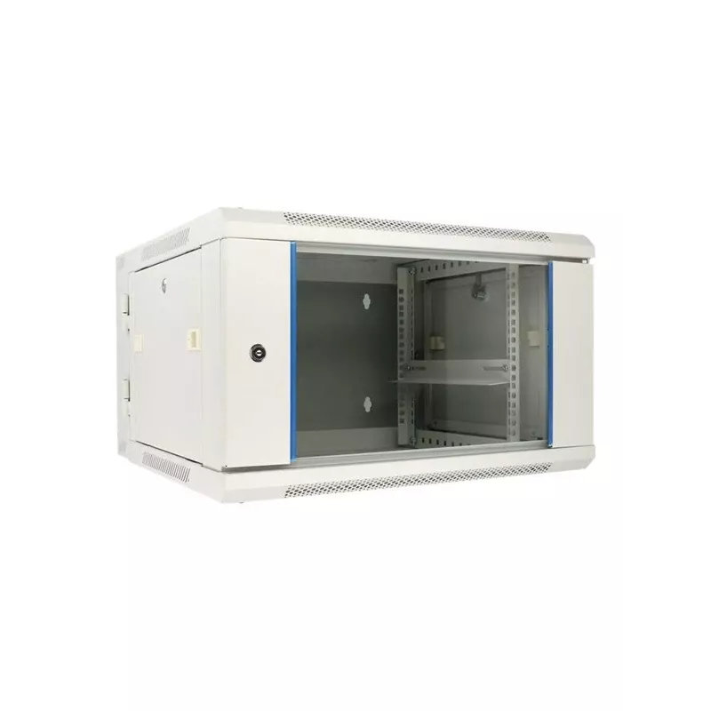 Extralink wandrackkast 6U 600x600 AZH grijs wandmontage, zwenktype