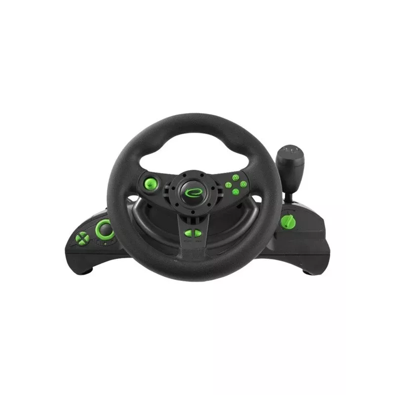 Esperanza EGW102 gaming controller stuurwiel pc, PlayStation 3 digitaal USB zwart, groen