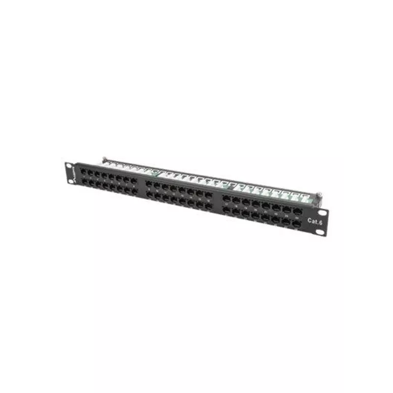 Lanberg PPU6-1048-B - patchpaneel - 1U - 19 inch