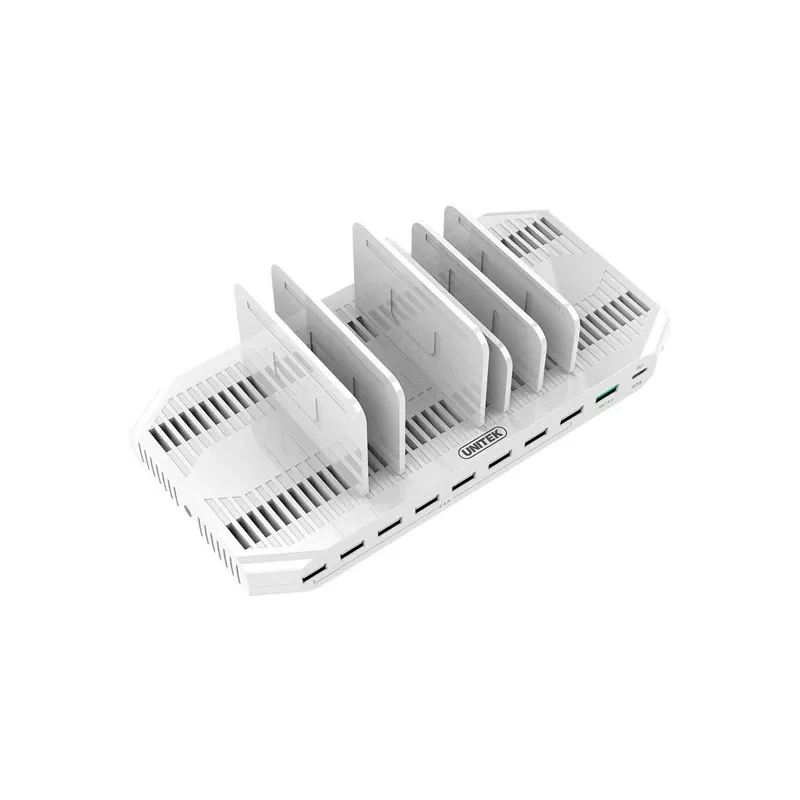 UNITEK Y-2190 oplaadstation-organizer vrijstaand wit