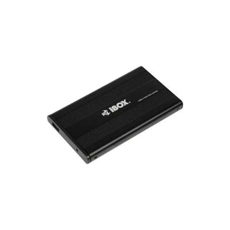 iBox HD-01 IEU2F01 externe 2,5-inch HDD-behuizing, SATA, USB 2.0, aluminium, zwart