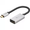 Wentronic 60194 Video-kabel-adapter 0,15 m USB Type-C HDMI Zwart - Zilver (60194)