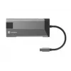 NATEC Fowler Plus USB Type-C zwart grijs MicroSD SD hub