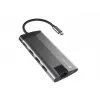 NATEC Fowler Plus USB Type-C zwart grijs MicroSD SD hub