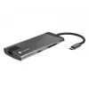 NATEC Fowler Plus USB Type-C zwart grijs MicroSD SD hub