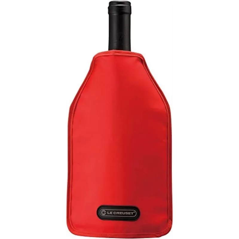 Le Creuset wijnfleskoelhouder - rood