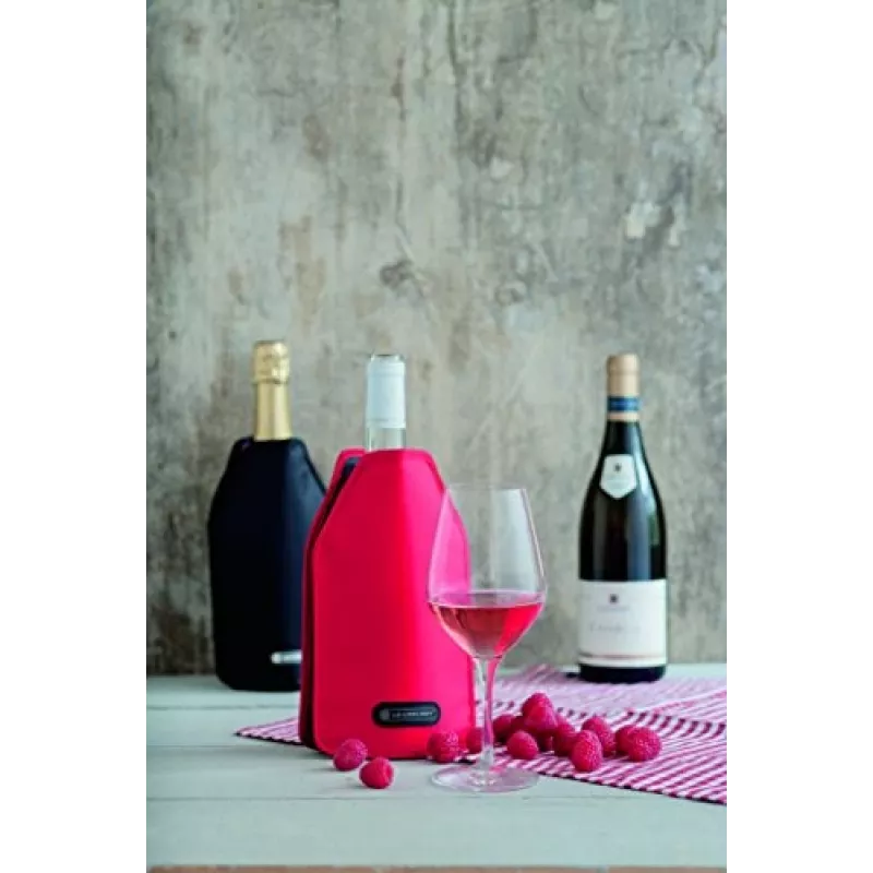 Le Creuset wijnfleskoelhouder - rood