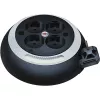 Comfort-Line mini-kabelhaspel CL-S 4-voudig (zwart/wit, 3 meter)