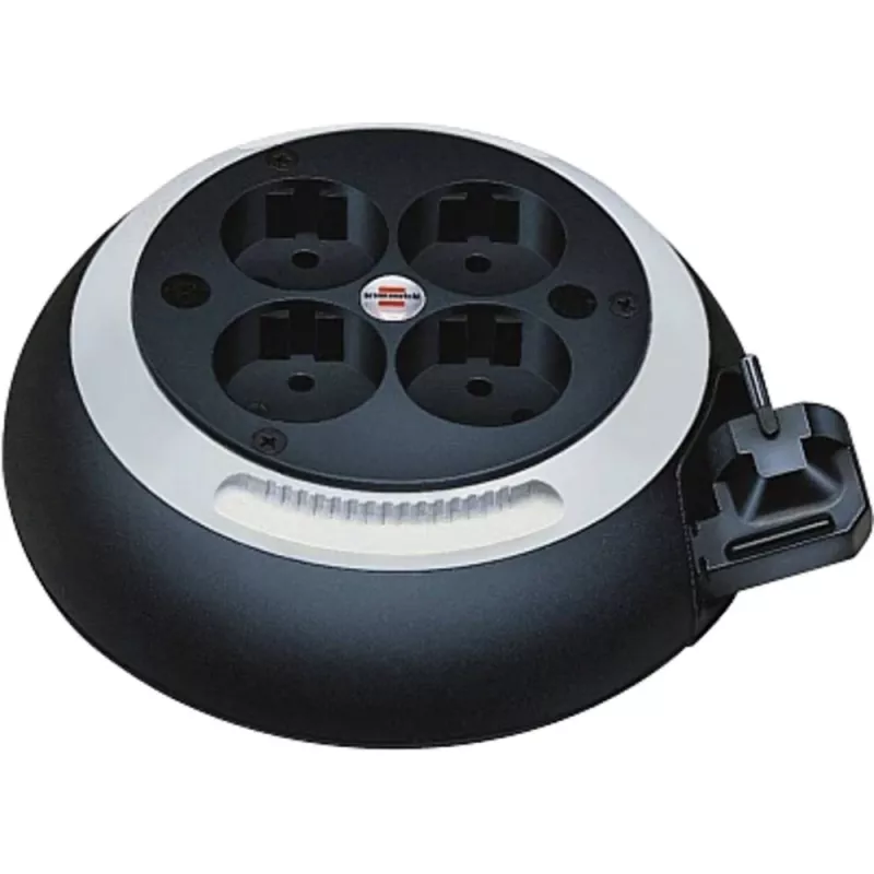 Comfort-Line mini-kabelhaspel CL-S 4-voudig (zwart/wit, 3 meter)