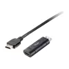 Equip DisplayPort naar HDMI adapter, 0,2 m, DisplayPort, HDMI, stekker, bus, 1920 x 1080 pixels