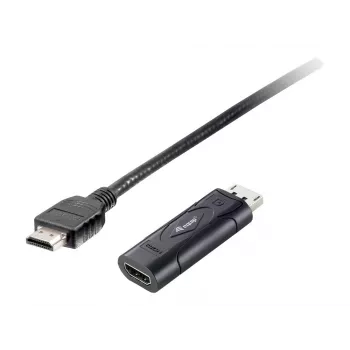Equip DisplayPort naar HDMI adapter, 0,2 m, DisplayPort, HDMI, stekker, bus, 1920 x 1080 pixels