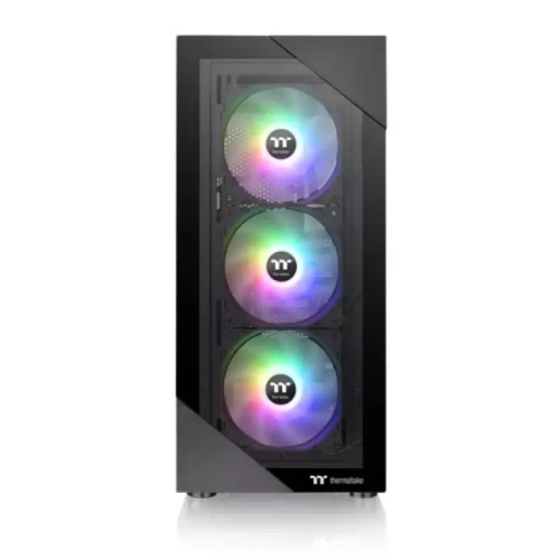 PC-behuizing Thermaltake View 200 TG ARGB Midi Tower zwart