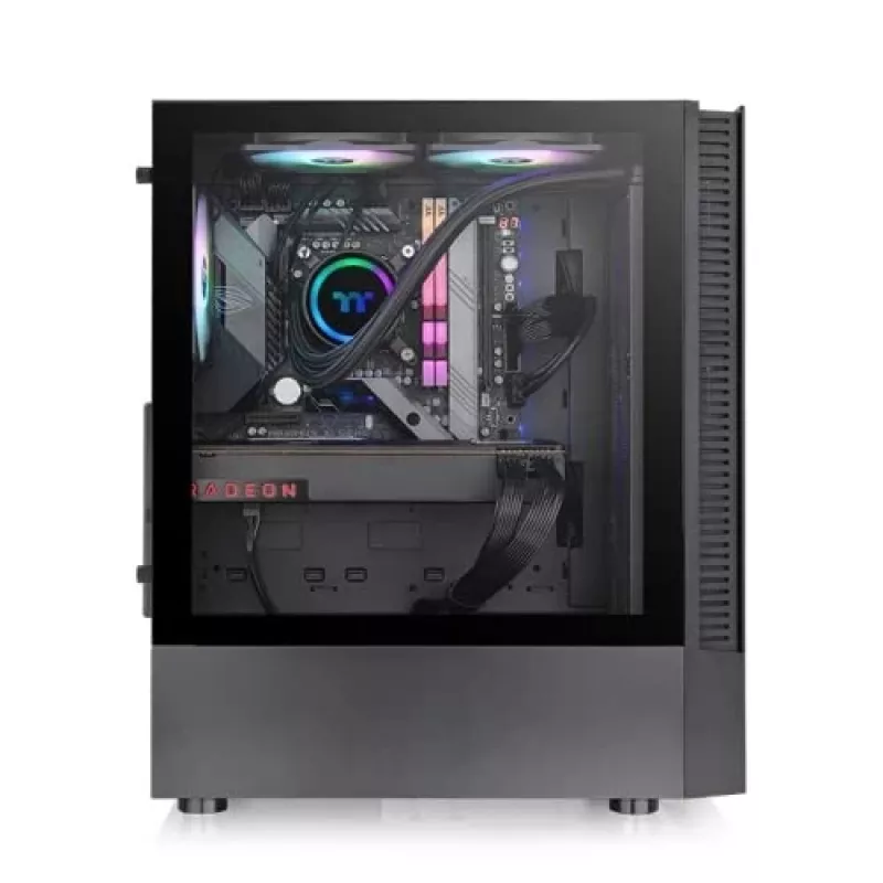 PC-behuizing Thermaltake View 200 TG ARGB Midi Tower zwart