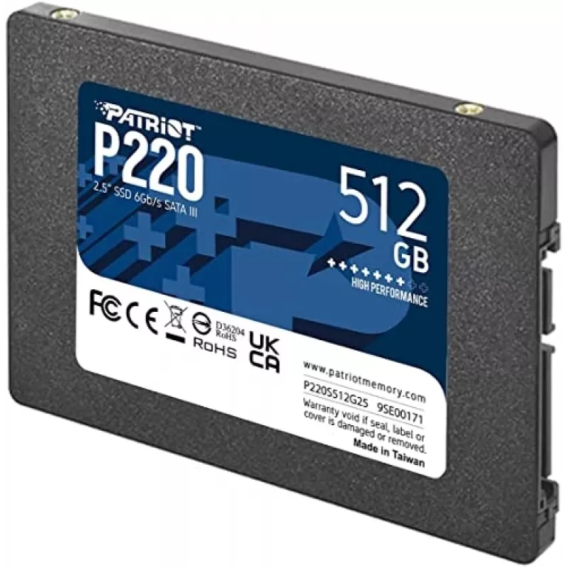 Patriot Memory P220 512 GB SSD, 2,5″, SATA III (P220S512G25)